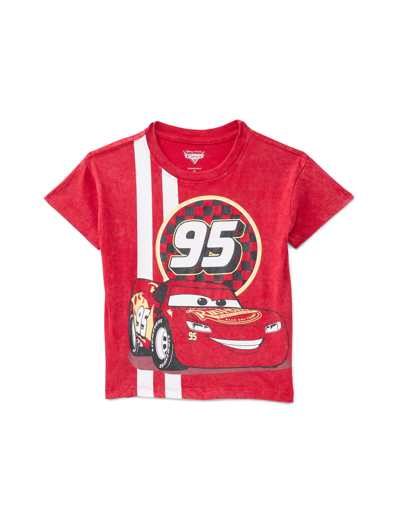 Pixar Cars Toddler Boys' Graphic Tee with Short Sleeves, Sizes 12M-5T