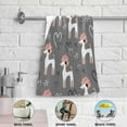thumbnail image 5 of Dreamtimes Cute Poodles Hearts Bath Hand Towels 2 PCS, 28.3"x 14.4" Ultra Soft and Highly Absorbent Valentines Dog Decorative Fingertip Face Towel for Home, Bathroom, Kitchen, 5 of 5