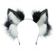 thumbnail image 1 of Cat Fox Wolf Ears Long Fur Hair Headband Wolf Animal Disfraz de Halloween para niñas MFZFUKR BST2001182-2, 1 of 5