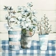 thumbnail image 3 of Robinson, Carol 20x20 Black Modern Framed Museum Art Print Titled - Gingham Blues, 3 of 5