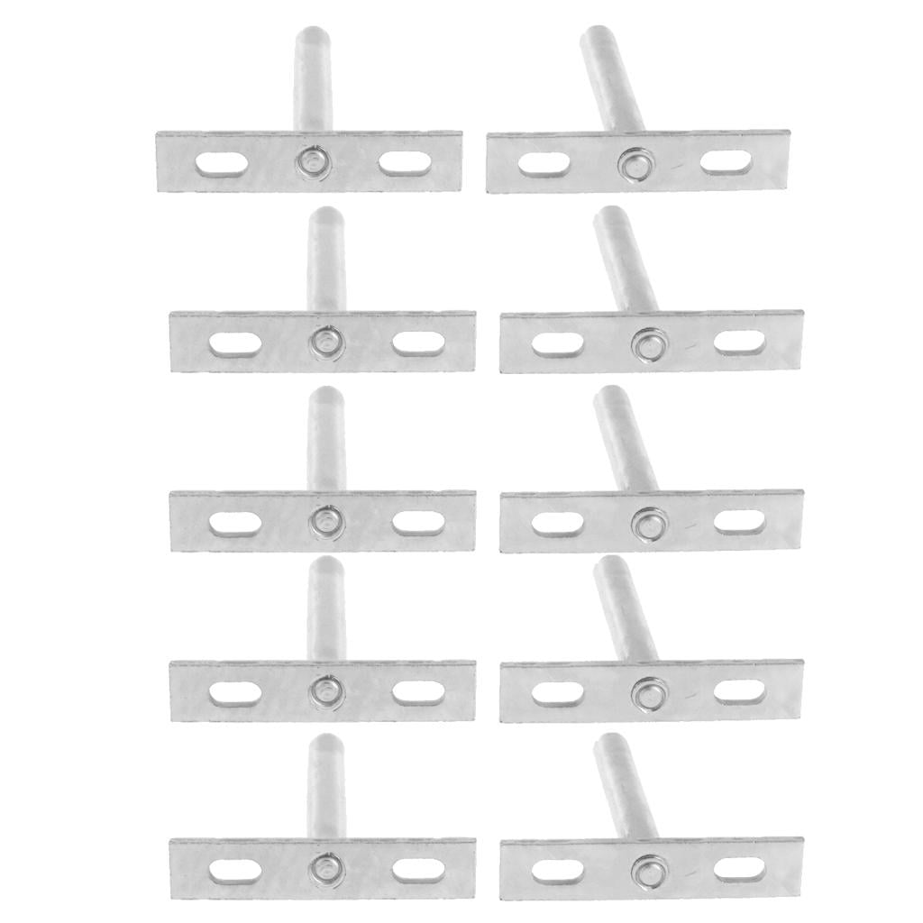 WLPZXP 10Pcs Wall Shelf Bracket Heavy Duty Supporter T Shaped Angle Bracket 3inch