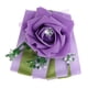 thumbnail image 2 of Boda Flores De Mano Ramo Seda Rosa Ramillete De Muñeca Decoración Púrpura, 2 of 8