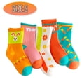 thumbnail image 2 of 5 pairs of Princess mid-tube non-slip socks in cute style, 2 of 6
