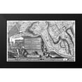 thumbnail image 2 of Nolli, Giovanni Battista 24x16 Black Modern Framed Museum Art Print Titled - Rome Sectional Map, 2 of 5