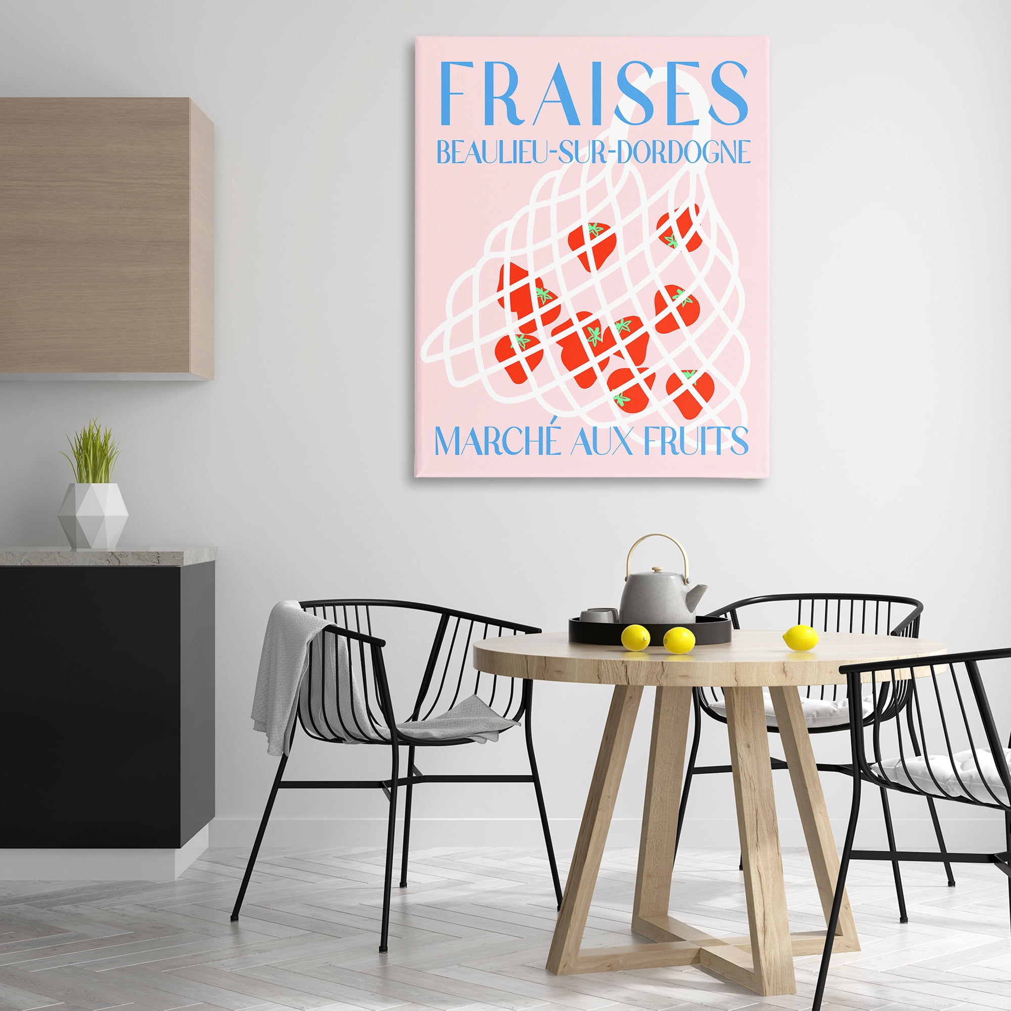 Stupell Industries Modern Strawberry Fruit Market Food & Beverage Painting Wrapped Canvas Art Print Wall Art, 36 x 48