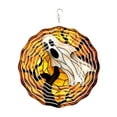 thumbnail image 2 of DAMAI Halloween Spooky Ghost Wind Spinner,Windchime 3D Metal Sculpture Wind Spinner,12in Stainless Steel Hanging Wind Spinners Outdoor Yard Patio Garden Decorations, 2 of 9