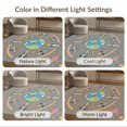 thumbnail image 7 of ODIKA 8'x10' Washable Area Rug Rocket Constellation Educational Plane Motifs Border Cartoon Galaxy Flowing for Living Room, Under Sectional, Family , Durable, Non-Slip, 7 of 7