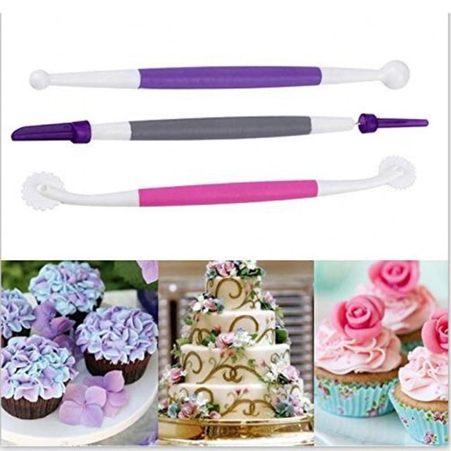Kit de Modelado de Fondant 3 Unids perfecl herramientas de Pastelería