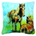 thumbnail image 2 of Carolines Treasures MW1126PW1818 Horse Grazin Canvas Fabric Decorative Pillow  18H x18W multicolor, 2 of 2