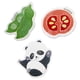 thumbnail image 1 of Esponjas de pulpa de madera comprimida con formas de pandas, tomates y otros motivos adorables para lavar los platos, 1 of 8