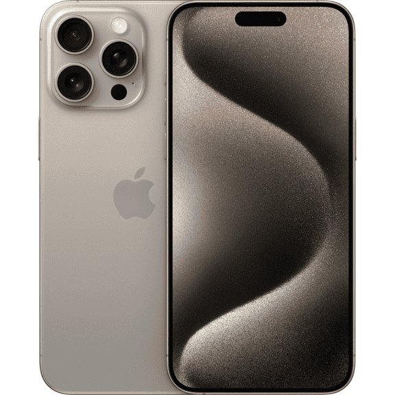 Restored Apple iPhone 15 Pro Max - Carrier Unlocked - 1TB Natural Titanium (Refurbished)