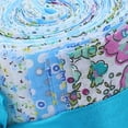 thumbnail image 3 of 20Pcs 2.4 inch Jelly Fabric Roll Floral Precut Craft Sewing Supplies Fabric Sets Blue, 3 of 8