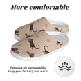 thumbnail image 6 of KLL Leopard Print Pattern Adult Unisex Cozy Slippers,Fuzzy Slip-on Slippers TPR Sole Slippers Comfort Plush Home Footwear for Indoor & Outdoor-37/38, 6 of 7