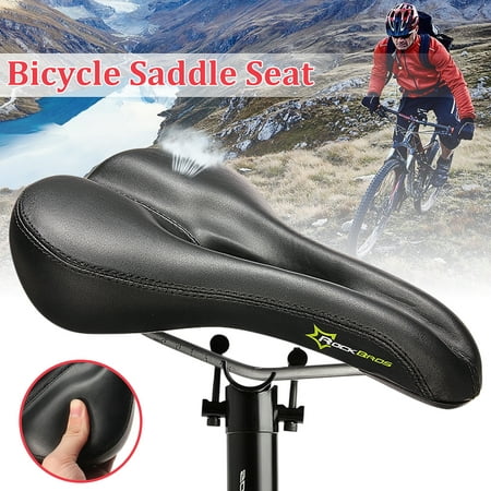 Comfortable PVC Leather Saddle Seat Bicycle Cycling Road Mountain MTB Bike Saddle Soft Hollow Seat Pad