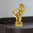 thumbnail image 4 of , escultura artística abstracta, estatuilla decorativa, adorno de mesa de resina para oficina, chimenea, estantería, regalo de decoración Estilo C, 4 of 6