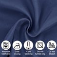 thumbnail image 7 of JIUZHEN Valance Curtains for Kitchen Window Valances for Living Room/Basement Window Curtains Bathroom Thermal Insulated Short Rod Pocket Curtain Panels, Navy,42 x 18 Inches,1 Panel, 7 of 7