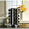 thumbnail image 4 of Kamenstein Revolving 20-Jar Pre-Filled Glass Jar Countertop Rack Tower Organizer with Free Spice Refills for 5 Years in Silver, 4 of 17