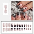 thumbnail image 2 of Press on Nails BDKAIWU Halloween, tamaño mediano, cuadrado, negro, 24 unidades, 2 of 7