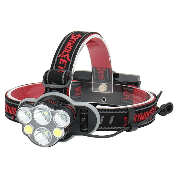 ZFYXGS Skywolfeye USB Rechargeable 6 LED Headlight Flashlight Work Light