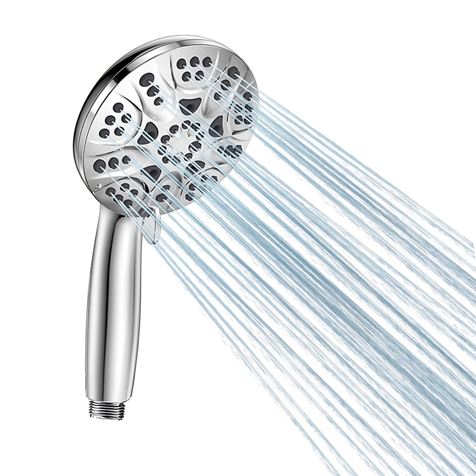 AUSPICIOUS High Pressure 6 mode Handheld Shower Head - Anti-clog Nozzles, High Flow Hand Held Showerhead, Chrome