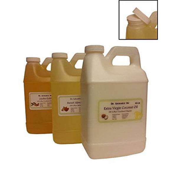Dr Adorable - 64 oz - Andiroba Oil - 100% Pure Organic Cold Pressed Unrefined Virgin Natural Hair Skin Care