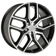 Single(1) OE Wheels FR73 20x9 Gloss Black Machined Rim 5x114.3 44ET