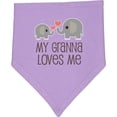 thumbnail image 2 of Inktastic My Granna Loves Me Baby Bandana Bib, 2 of 4