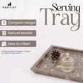 thumbnail image 4 of Radicaln Oceanic Marble 10" Square Serving Tray– Elegant Food Tray, Decorative Coffee Table Platter, Cafeteria Trays for Kithcen Countertop, Party Supplies, Fruit Tray for Kitchen & Home Décor, 4 of 6