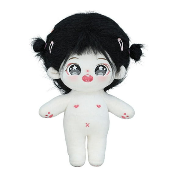 ZheElen Naked Doll Comfortable Soft Lovely Rose Lace Sweet Elastic Dressing Shoes Puppet Vivid Point Hair Band Doll's Loose Latte Boo Boo Naked Doll