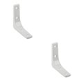 thumbnail image 3 of Youkk Heavy Duty Shelf Bracket Wall Hanging L Shaped Brackets Shelve White 3 Inch 2Set, 3 of 6