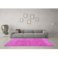 thumbnail image 3 of Ahgly Company Indoor Rectangle Abstract Pink Modern Area Rugs, 7' x 9', 3 of 4