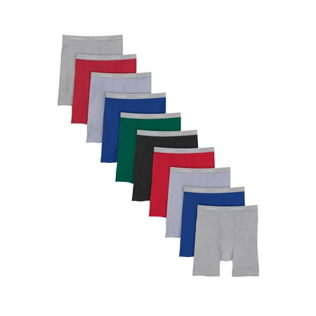 UPC 194164918865 product image for Hanes Men s Super Value Pack Assorted Boxer Briefs  10 Pack | upcitemdb.com