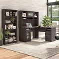 thumbnail image 2 of Cabot Bureau en L avec Huche et Bibliothèque en Gris Bruyère - Bois d'Ingénierie, 2 of 6