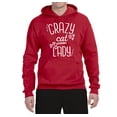 thumbnail image 2 of Wild Bobby, That Crazy Cat Lady, Pop Culture, Unisex Graphic Hoodie Sweatshirt, Red, 3XL, 2 of 3