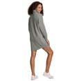 thumbnail image 2 of RBX Active Women's Cowl Neck Sweater Long Sleeve Tunic Sweatshirt Dress, 2 of 5