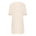 thumbnail image 5 of YHAJDS Summer Dresses for Women V Neck Lace 3 4 Sleeve Elegant Knee Length Dress, 5 of 5