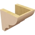 thumbnail image 5 of 6"W x 6"D x 6"H Wide Ridgewood Rough Cedar Woodgrain TimberThane Corbel, Primed Tan, 5 of 6