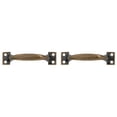 thumbnail image 1 of 2PCS Antique Bow Style Door Pull Handle Heavy Barn Door Handle 4 In Fence Gate Handle Coating Easy To Install Metal Sliding Door Pulls for Garage Pantry (4 Styles) 9.8X2X2.3cm Home Decor, 1 of 4