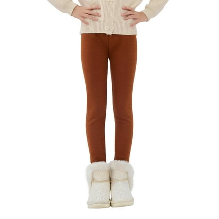 

Girls Fleece Lined Leggings Winter Velvet Pants Thick and Warm