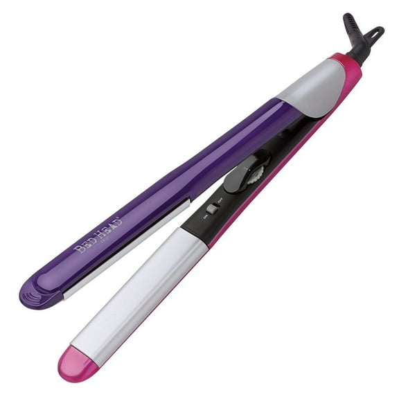 Bed Head Split Personality Curved Edge Straightener, Pink/Purple, 1 Inch