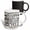 Multicolor, variant on 3drose, Modern Black and Image of Gold Brush Stroke Eighty Happy Birthday, 11oz Mug