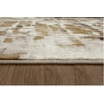thumbnail image 4 of 2â€™ x 8â€™ Brown Beige Abstract Tiles Distressed Runner Rug, 4 of 4