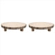 thumbnail image 1 of 2X Soporte para Pasteles de Madera de 11 Pulgadas, Pedestal Redondo de Madera para Cupcakes, Rebanada de Madera de Paulownia con Patas, Soporte para Pasteles RúStico de Madera, 1 of 5