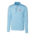 thumbnail image 2 of Men's Cutter & Buck Light Blue Ole Miss Rebels Heathered Vault Stealth Quarter-Zip Pullover Top, 2 of 3