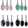 thumbnail image 2 of Natural Rose Quartz Yoni Egg Set Women Kegel Exercise Jade Eggs Drilled Stone Eggs With Holes On The Thick Side Feminine Hygiene, 2 of 5