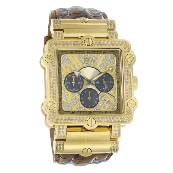 Men's JB-6215-238-A Phantom 1.20 ctw 18k gold-plated stainless-steel Diamond