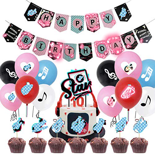 Tik Tok Party Decorations Tik Tok Party Supplies Tik Tok Happy Birthday Banners Tik Tok Cake Topper Cupcake Toppers Tik Tok Balloons Backdrop For Kids Boys Girls ay Party 46pcs Walmart Com Tik Tok Party Decorations Tik Tok Party Supplies Tik Tok Happy Birthday Banners Tik Tok Cake Topper Cupcake Toppers Tik Tok Balloons Backdrop For Kids Boys Girls ay Party 46pcs Walmart Com
