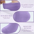 thumbnail image 4 of Women Thin Socks Rayon Bamboo Ankle Silky Quarter Anti Odor Casual Summer Socks 6 Pairs, 4 of 6