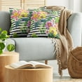 thumbnail image 5 of Ambesonne Floral Throw Pillow Cover 2 Pack, Various Flowers Bouquet, 20", Multicolor, 5 of 7
