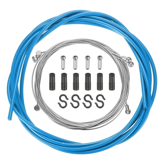 Bicycle Brake Cable Housing Set Universal Bike Brake Cable Housing Kit, Blue